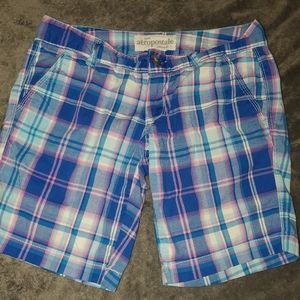 Aeropostale Plaid Bermuda Shorts